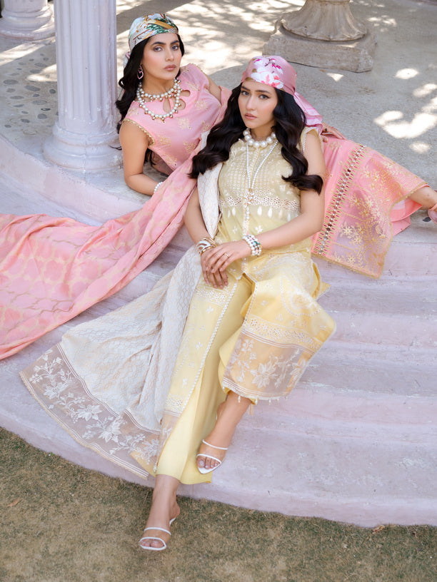 Mehar by Humdum Embroidered Chikankari Lawn Unstitched 3Pc Suit D-04