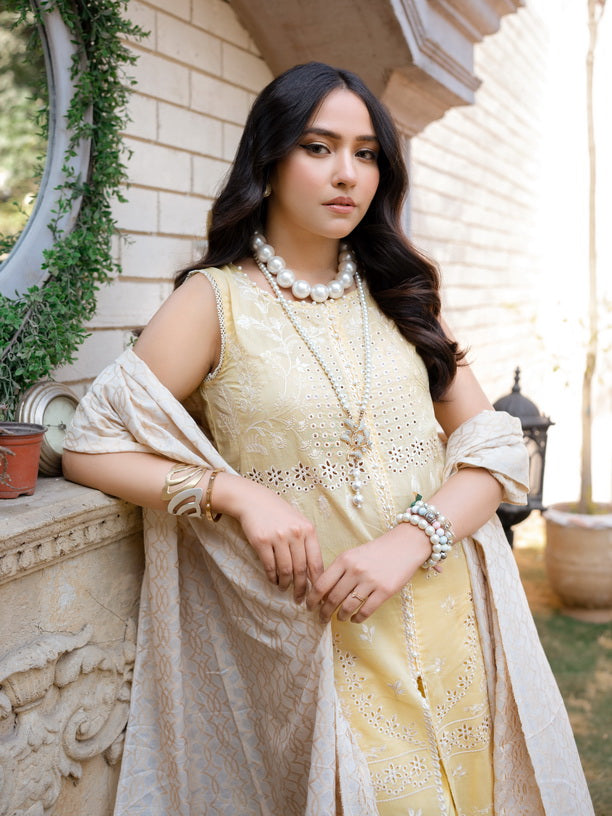 Mehar by Humdum Embroidered Chikankari Lawn Unstitched 3Pc Suit D-05