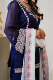 Surmai Festive Story Premium Luxury Pret Embroidered Organza 3PC Suit - Floraleal