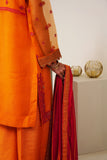 Surmai Festive Story Premium Luxury Pret Embroidered Organza 3PC Suit - Tropical