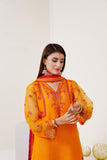 Surmai Festive Story Premium Luxury Pret Embroidered Organza 3PC Suit - Tropical