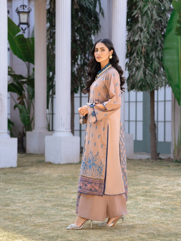Mehar by Humdum Embroidered Chikankari Lawn Unstitched 3Pc Suit D-07