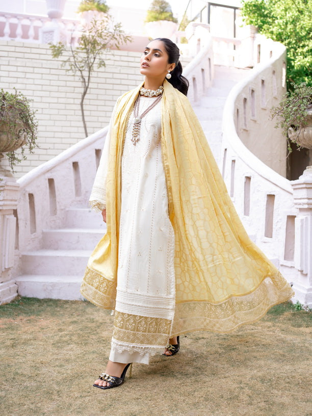 Mehar by Humdum Embroidered Chikankari Lawn Unstitched 3Pc Suit D-09