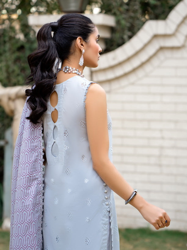 Mehar by Humdum Embroidered Chikankari Lawn Unstitched 3Pc Suit D-10