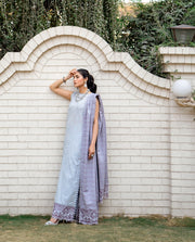 Mehar by Humdum Embroidered Chikankari Lawn Unstitched 3Pc Suit D-10