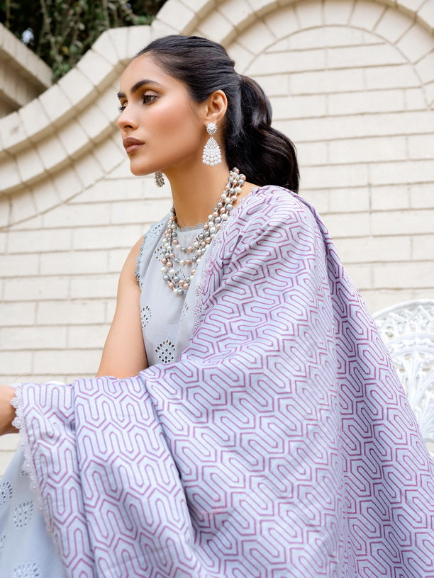 Mehar by Humdum Embroidered Chikankari Lawn Unstitched 3Pc Suit D-10
