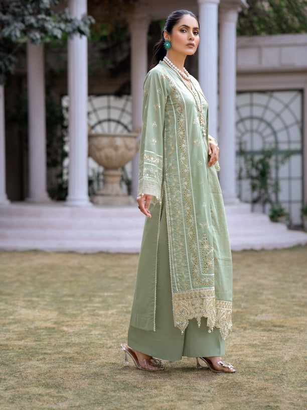 Mehar by Humdum Embroidered Chikankari Lawn Unstitched 3Pc Suit D-11