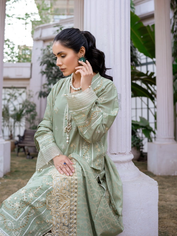 Mehar by Humdum Embroidered Chikankari Lawn Unstitched 3Pc Suit D-11