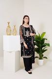 Surmai Festive Story Premium Luxury Pret Embroidered Organza 3PC Suit - Ethereal