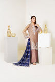 Surmai Festive Story Premium Luxury Pret Embroidered Organza 3PC Suit - Lilac