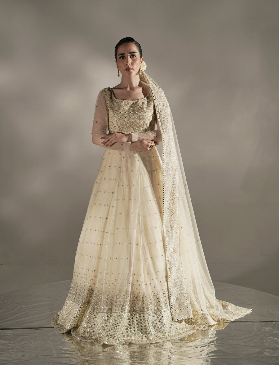 Khyali Pulao by Seroli Luxury Embroidered Net 3Pc Suit KP-23-U0008