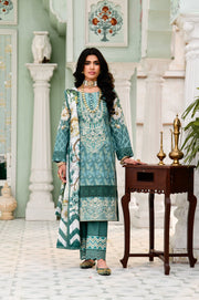 Nuriyaa Mehenaaz Eid Edit Unstitched 3Pc Lawn Suit NM-11 Azaar