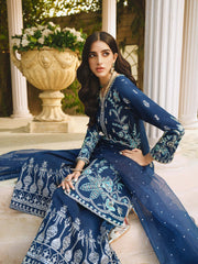 Nuriyaa Gusel Luxury Formal Korean Raw Silk 3 Piece Suit - Aurora
