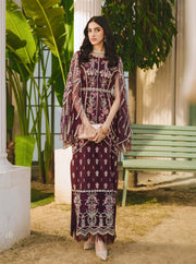 Nuriyaa Gusel Luxury Formal Embroidered Net 3 Piece Suit - Jale