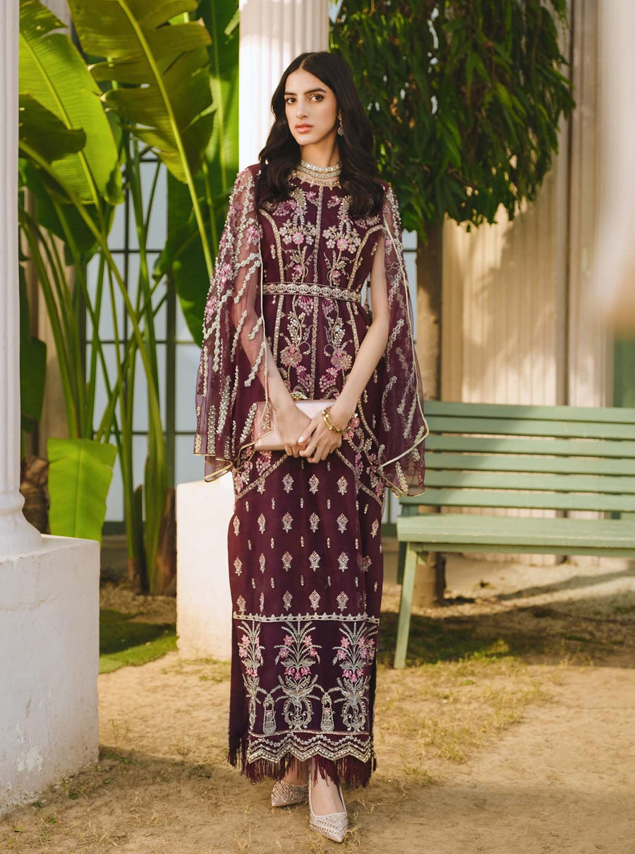 Nuriyaa Gusel Luxury Formal Embroidered Net 3 Piece Suit - Jale