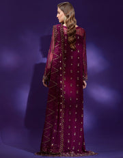 Lamour by Emaan Adeel Embroidered Chiffon 3 Piece Suit LAR-201