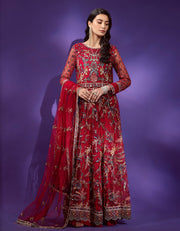 Lamour by Emaan Adeel Embroidered Net 3 Piece Suit LAR-202