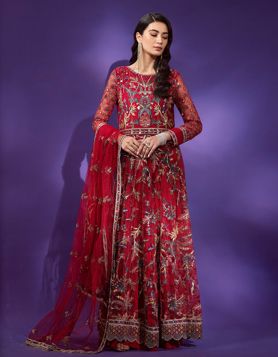 Lamour by Emaan Adeel Embroidered Net 3 Piece Suit LAR-202