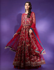 Lamour by Emaan Adeel Embroidered Net 3 Piece Suit LAR-202