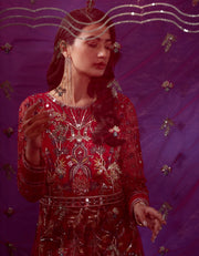 Lamour by Emaan Adeel Embroidered Net 3 Piece Suit LAR-202