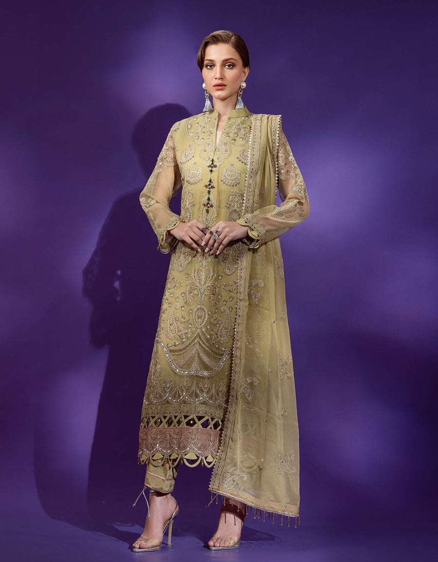 Lamour by Emaan Adeel Embroidered Chiffon 3 Piece Suit LAR-208