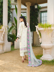 Nuriyaa Gusel Luxury Formal Korean Raw Silk 3 Piece Suit - Ayleen