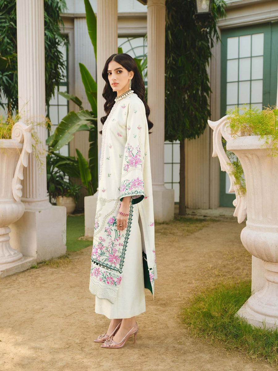 Nuriyaa Gusel Luxury Formal Korean Raw Silk 3 Piece Suit - Ayleen