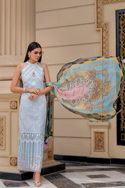 REIGN Embroidered Luxury Lawn Unstitched 3Pc Suit - TALIA