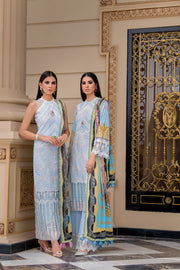 REIGN Embroidered Luxury Lawn Unstitched 3Pc Suit - TALIA