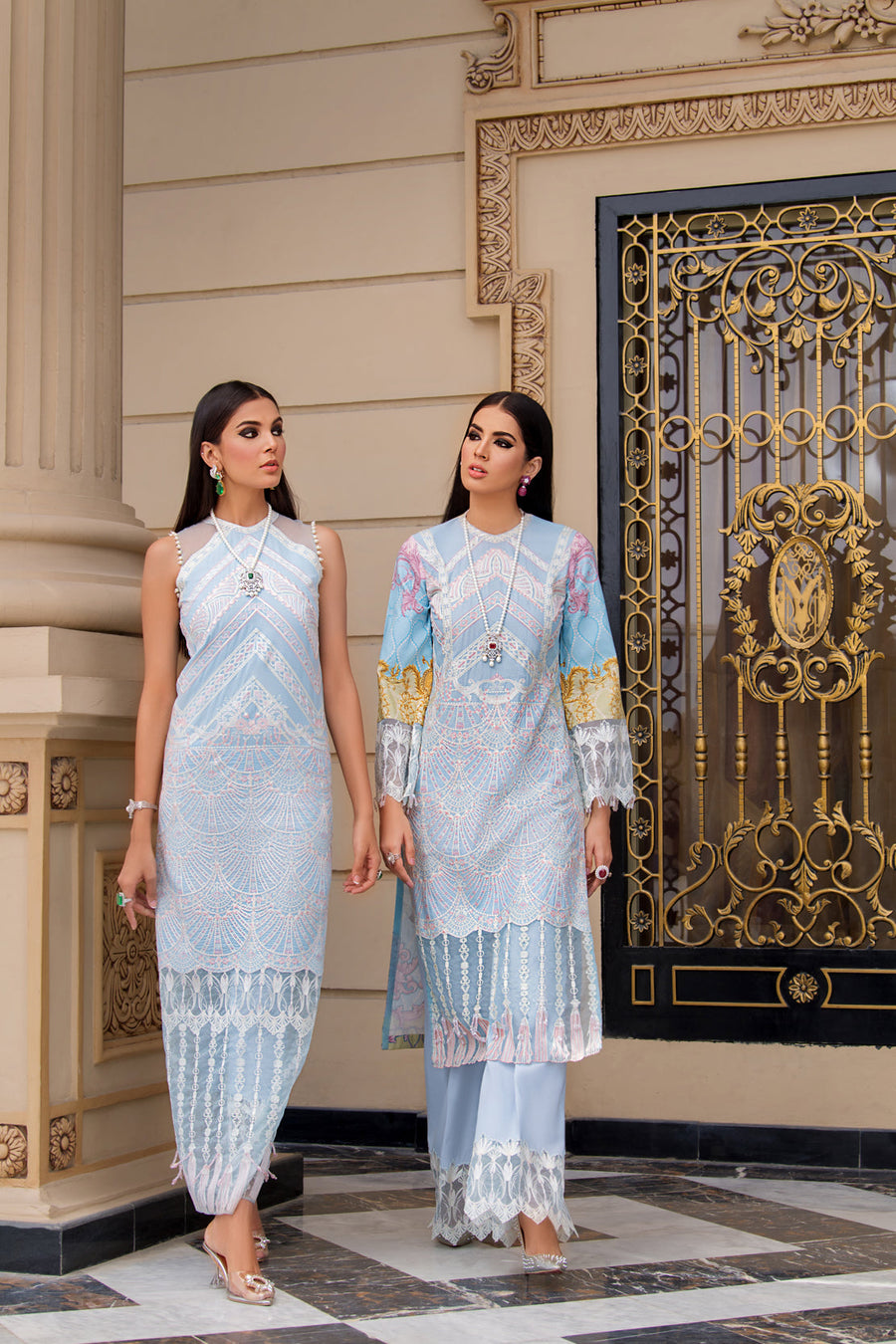 REIGN Embroidered Luxury Lawn Unstitched 3Pc Suit - TALIA