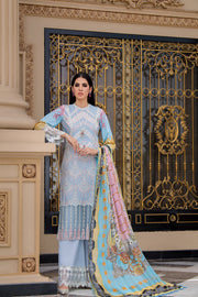 REIGN Embroidered Luxury Lawn Unstitched 3Pc Suit - TALIA