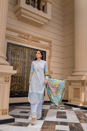 REIGN Embroidered Luxury Lawn Unstitched 3Pc Suit - TALIA