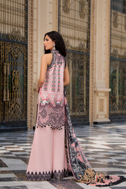 REIGN Embroidered Luxury Lawn Unstitched 3Pc Suit - ROSE