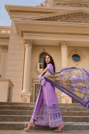 REIGN Embroidered Luxury Lawn Unstitched 3Pc Suit - AGNES
