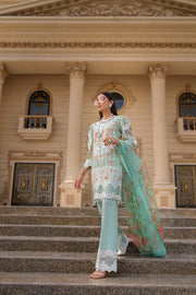 REIGN Embroidered Luxury Lawn Unstitched 3Pc Suit - KEHLANI