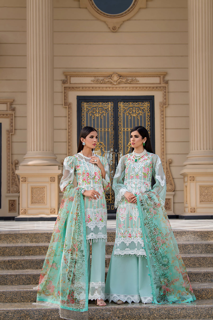 REIGN Embroidered Luxury Lawn Unstitched 3Pc Suit - KEHLANI
