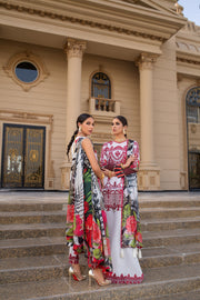 REIGN Embroidered Luxury Lawn Unstitched 3Pc Suit - JUNO