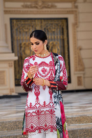 REIGN Embroidered Luxury Lawn Unstitched 3Pc Suit - JUNO