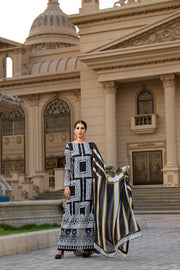 REIGN Embroidered Luxury Lawn Unstitched 3Pc Suit - AALIYAH