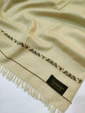 Dynasty Premium Mens Pure Wool Shawl Lux Woolen - Fawn