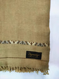 Dynasty Premium Mens Pure Wool Shawl Lux Woolen - Brown - FaisalFabrics.pk