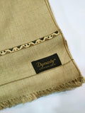 Dynasty Mens Pure Wool Super Fine Shawl Full Size - Camel - FaisalFabrics.pk
