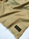 Dynasty Mens Pure Wool Super Fine Shawl Full Size - Light Brown - FaisalFabrics.pk