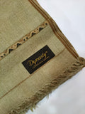 Dynasty Mens Pure Wool Super Fine Shawl Full Size - Cement - FaisalFabrics.pk