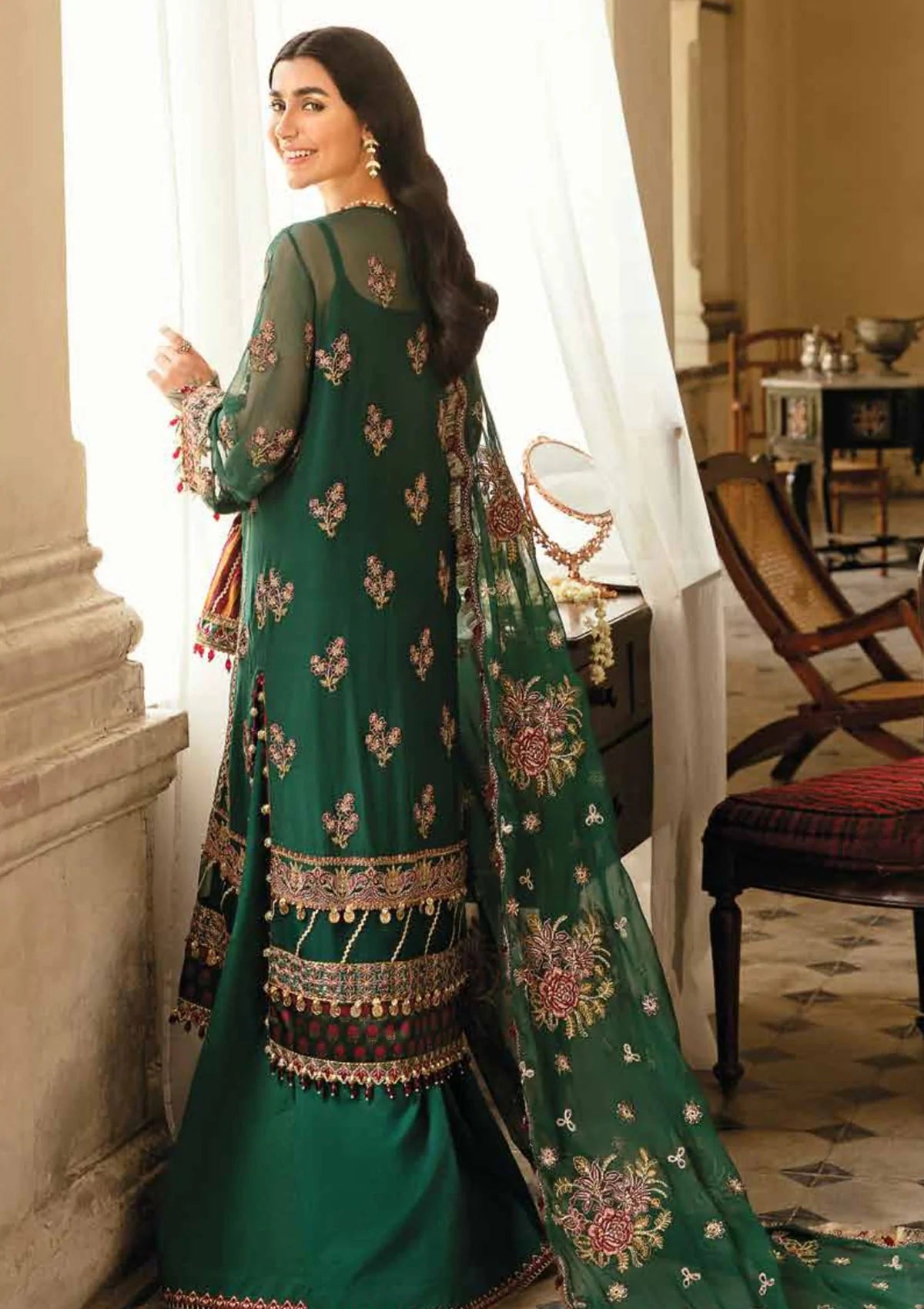 Afrozeh Dhoop Kinaray Unstitched Formals 3Pc Suit D-03 ZAR BEGUM Afrozeh Dhoop Kinaray Unstitched Formals 3Pc Suit D-03 ZAR BEGUM