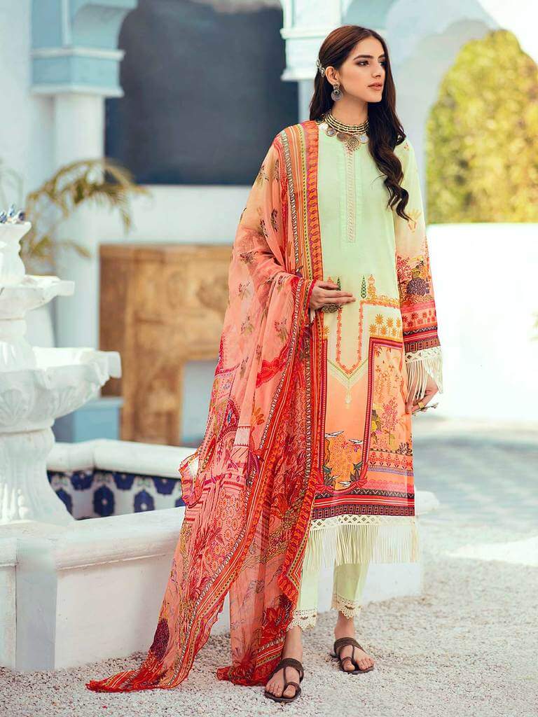 Nissa by RajBari Exclusive Printed Eid Lawn Unstitched 3 Piece Suit D-03 - FaisalFabrics.pk
