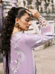 Mushq Lawana Embroidered Luxury Lawn Unstitched 3Pc Suit MSL-23-03 Dao