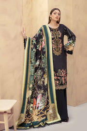 Dastoor by Ramsha Luxury Linen Embroidered Unstitched 3Pc Suit E-104 - FaisalFabrics.pk
