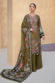 Dastoor by Ramsha Luxury Linen Embroidered Unstitched 3Pc Suit E-108 - FaisalFabrics.pk