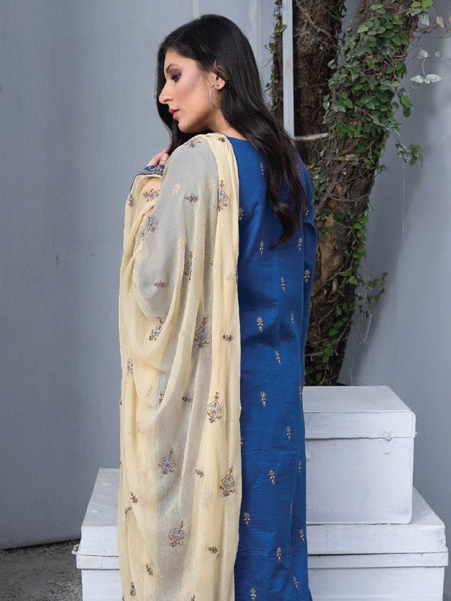 Rewayat by Sanam Saeed Unstitched Embroidered Lawn 3Pc Suit D-01